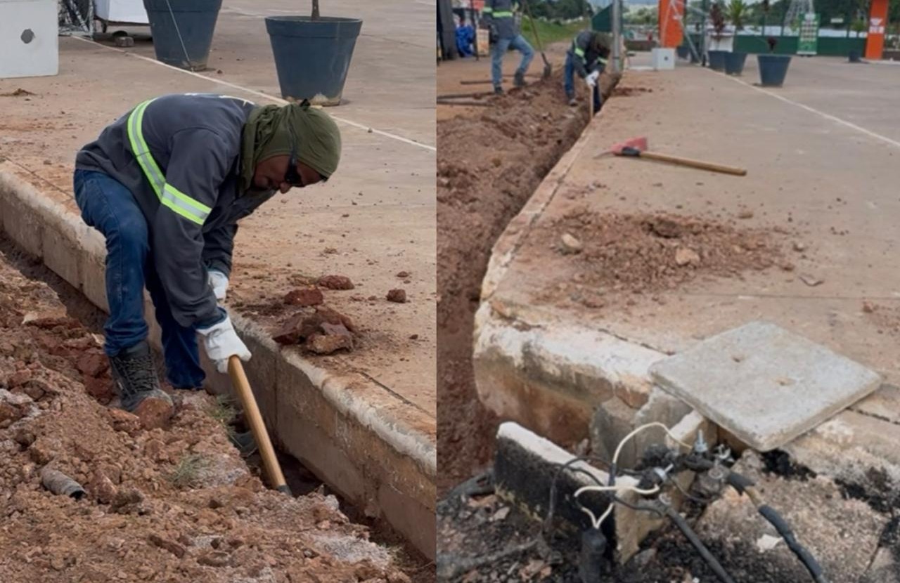 Prefeitura realiza reinstalação de cabos elétricos furtados em Parauapebas
