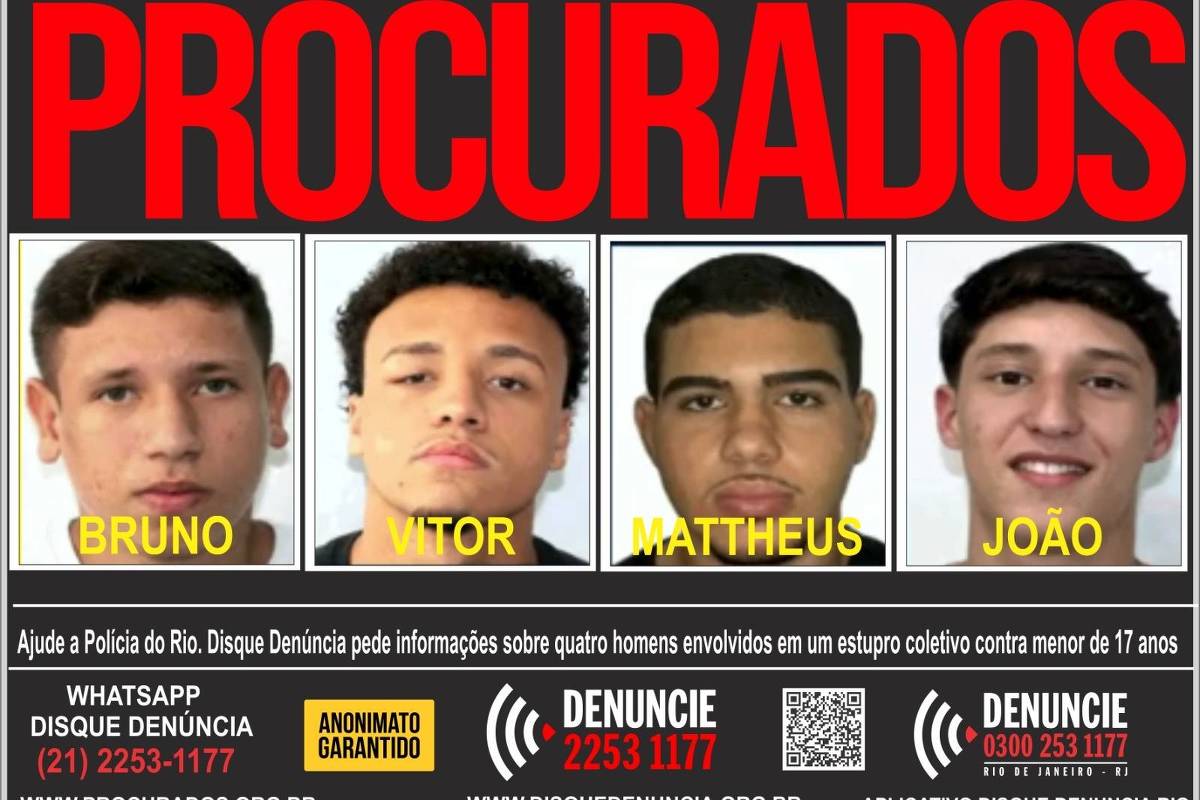 Indiciado por estupro coletivo se apresenta à polícia e é preso