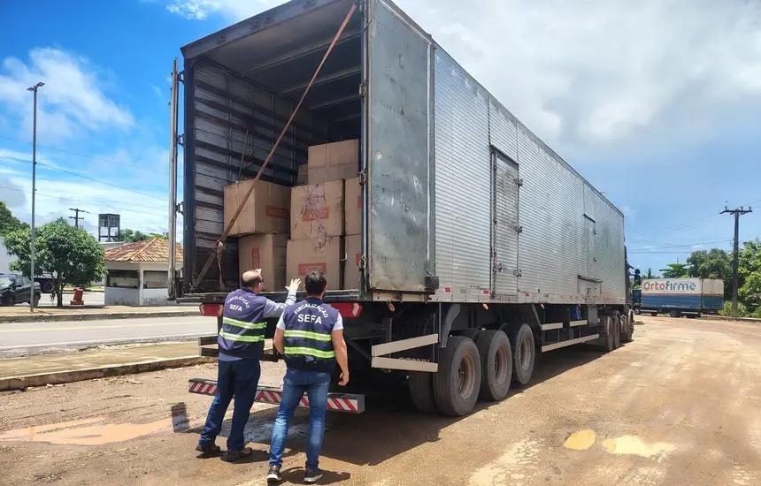Sefa apreende em Cachoeira do Piriá mais de 2,4 mil caixas de som importadas