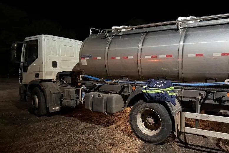 Sefa apreende caminhão tanque com destino a Novo Progresso