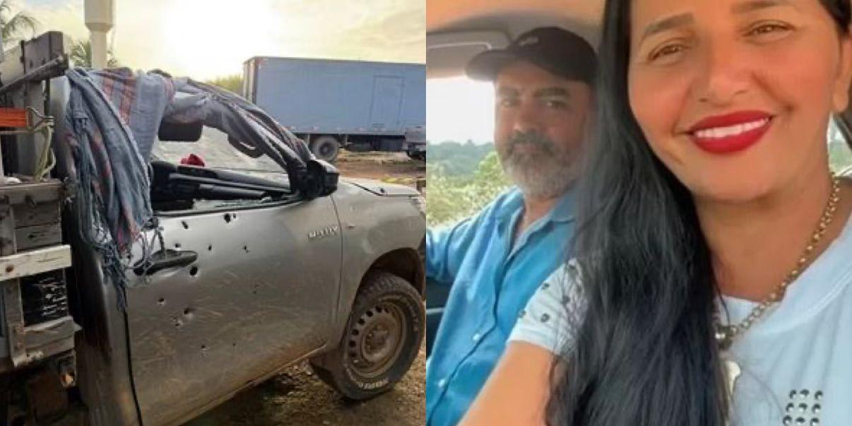 Professora e marido caem em emboscada e têm veículo cravado de tiros; ela morreu