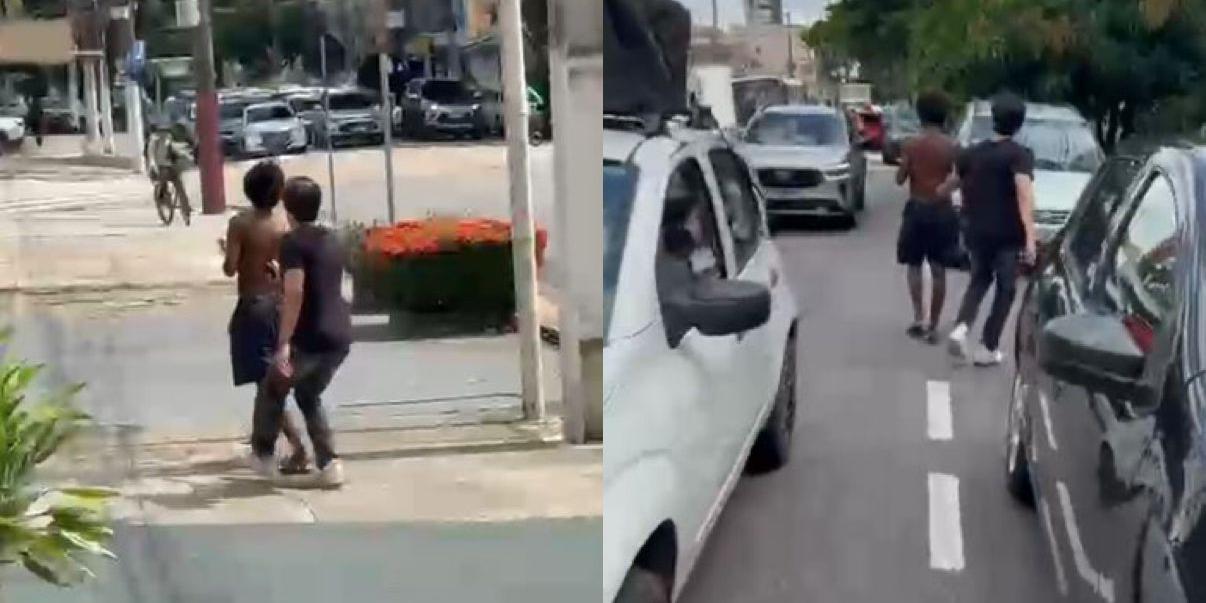 Universitário agride homem em situação de rua com arma de choque no Pará