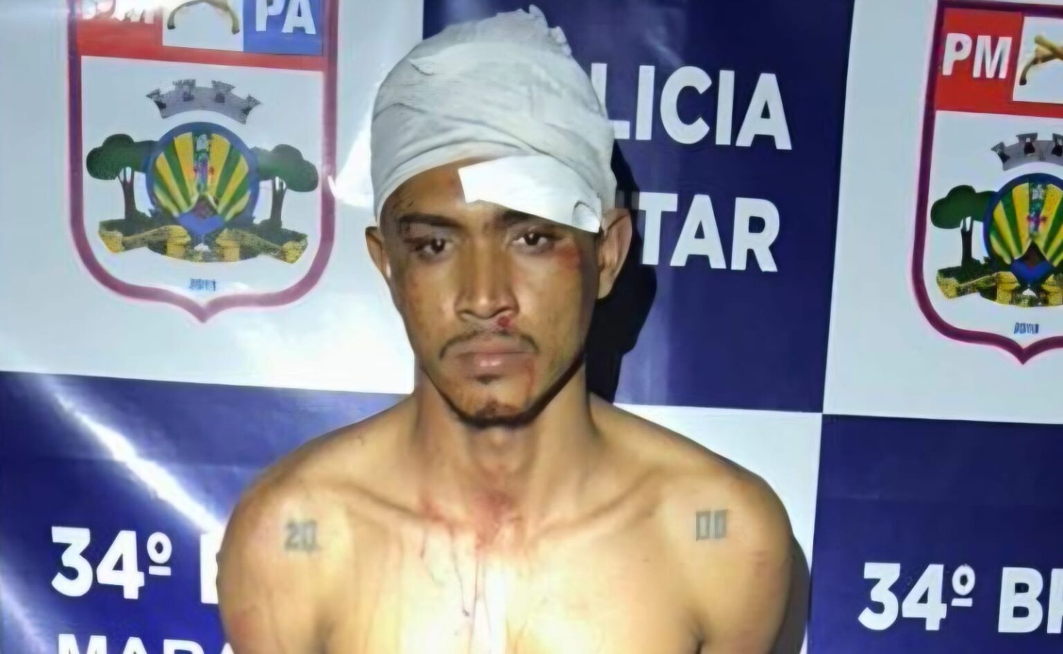 Viatura cai em buraco, mas policiais capturam traficante em Marabá