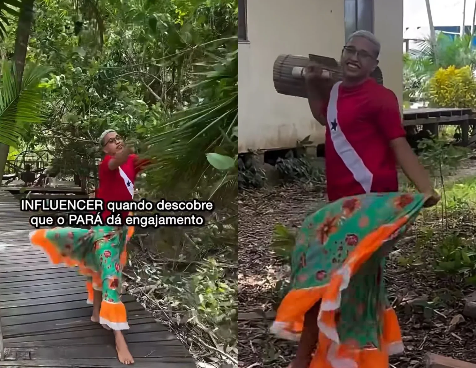Humoristas ironizam influencers que buscam engajamento com a cultura do Pará