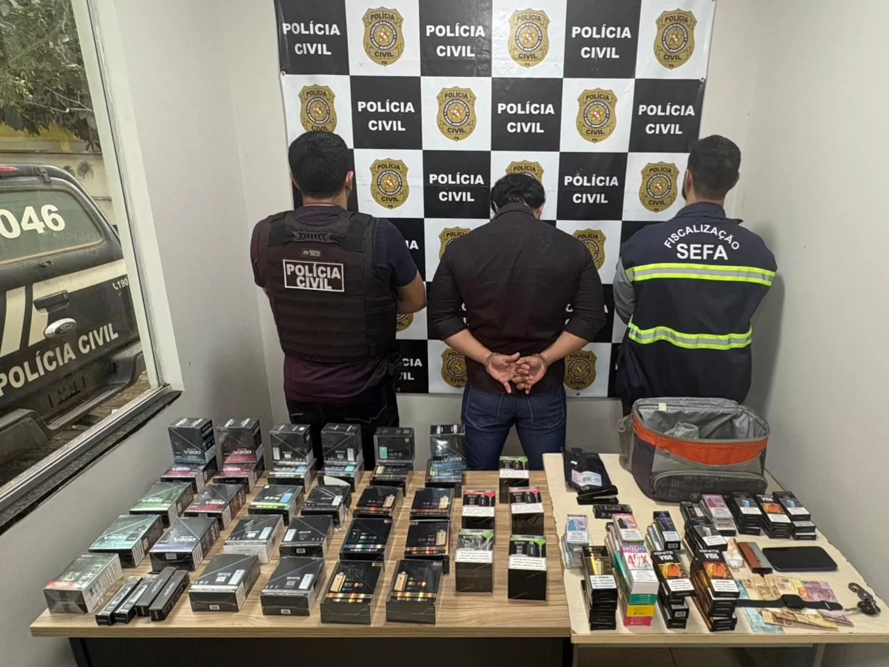 Homem é preso com mais de 200 cigarros eletrônicos durante operação conjunta em Parauapebas