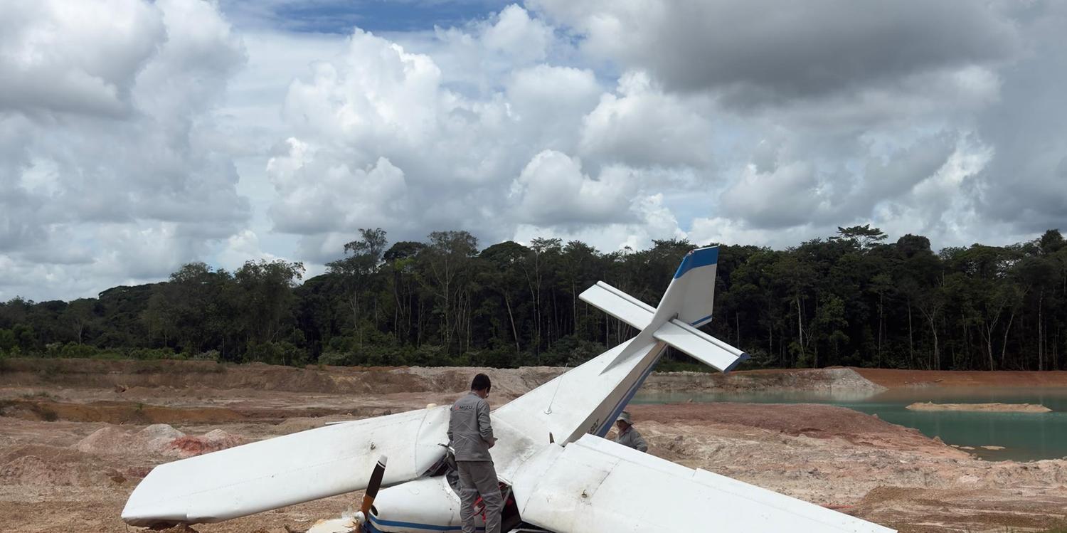 Aeronave de pequeno porte cai no Pará; marcas de sangue são encontradas no local