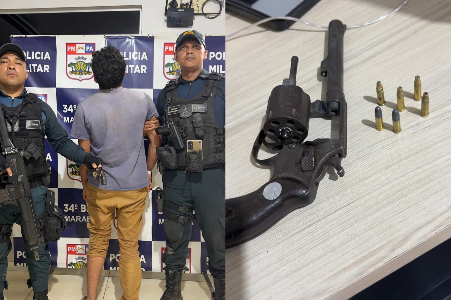 Homem é preso após ameaçar moradores com arma de fogo na zona rural de Marabá