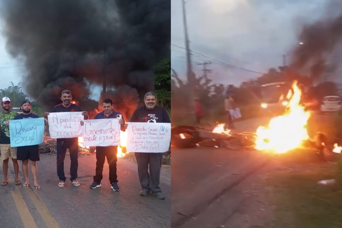 Manifestação bloqueia trecho da BR-222 em Marabá e pede duplicação da rodovia