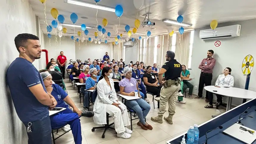 Hospital de Marabá encerra programação do Maio Amarelo com ações de conscientização