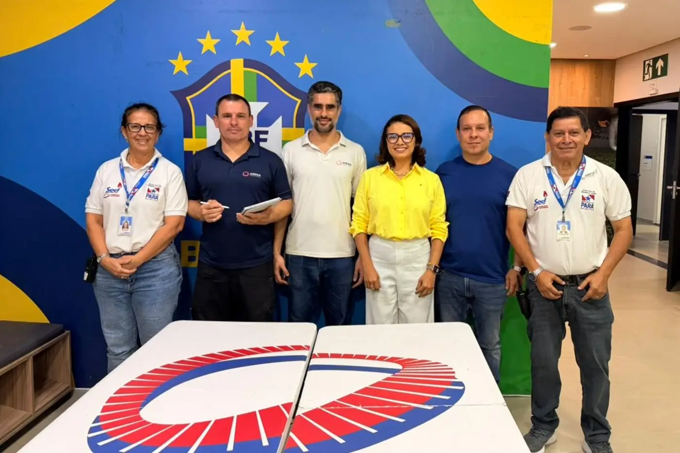 CBF vistoria e elogia Mangueirão para jogos das séries A e B do Campeonato Brasileiro