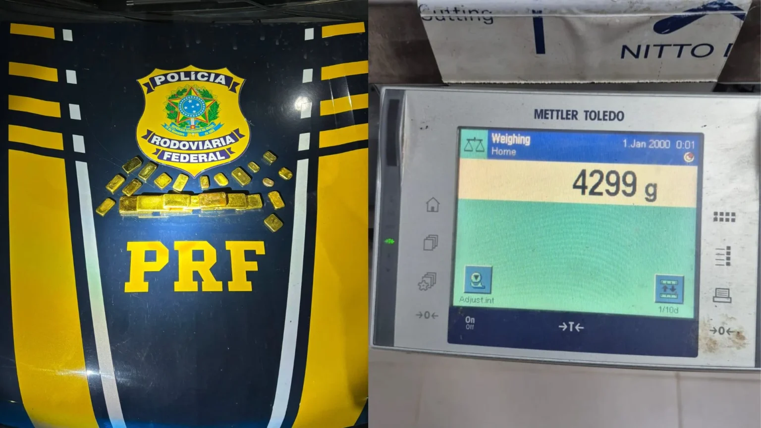 PRF apreende 4 kg de ouro ilegal escondidos em fundo falso de carro na BR-316, no Pará