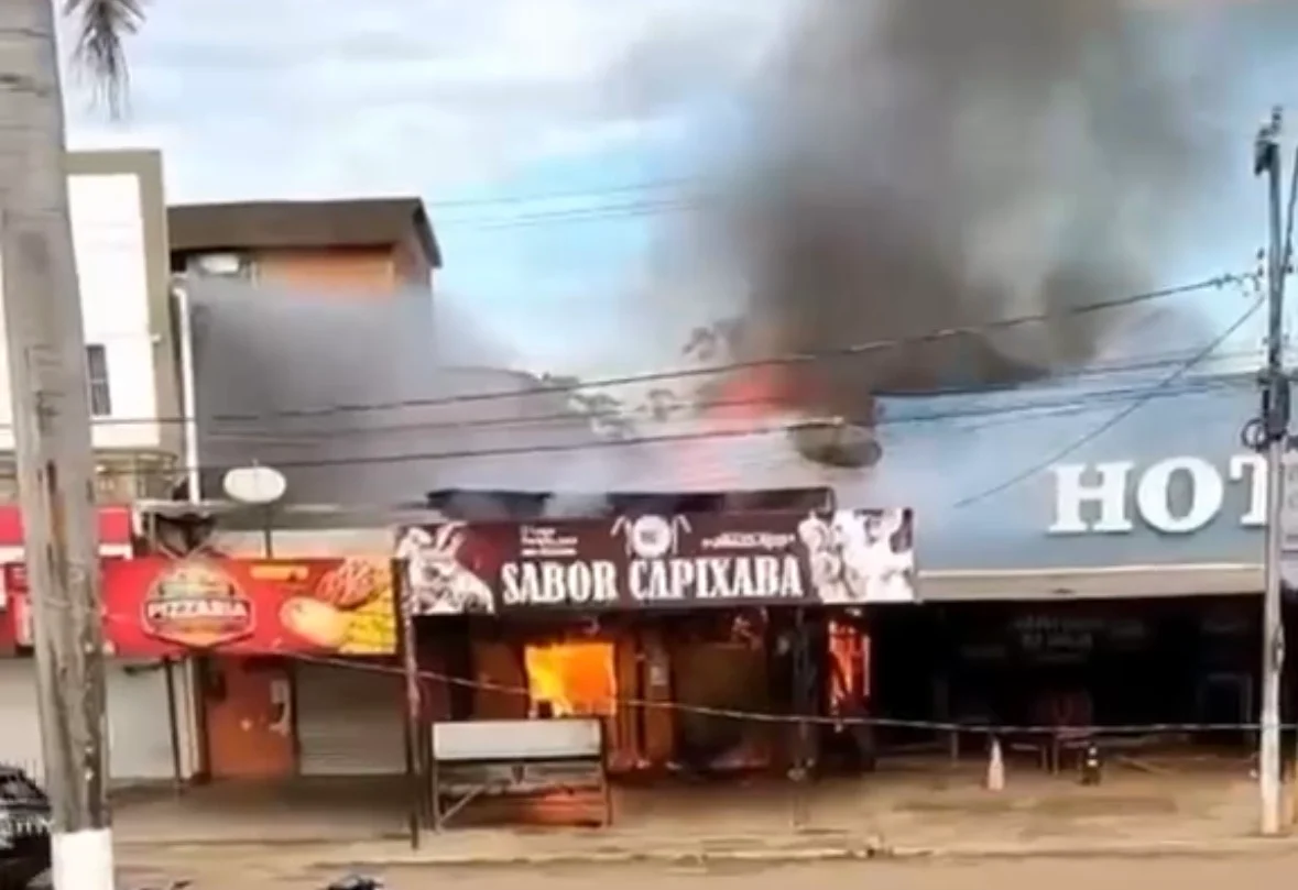 Incêndio de grande proporção atingiu churrascaria em Novo Repartimento, no Pará