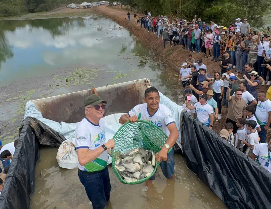 Cerca de 50 mil peixes são soltos em rio no Pará em ação de preservação ambiental