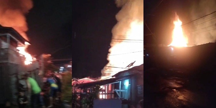 Incêndio de grandes proporções destrói cinco casas no Pará