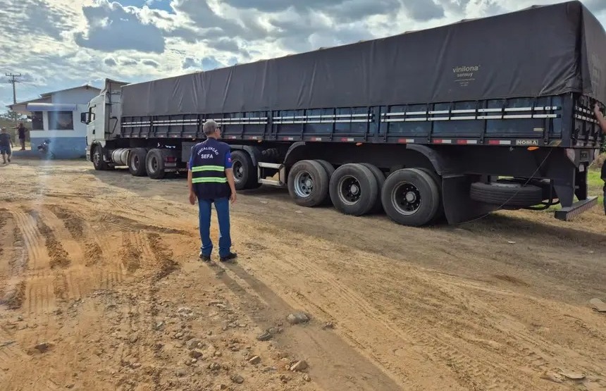 Sefa apreende aço galvanizado em Marabá
