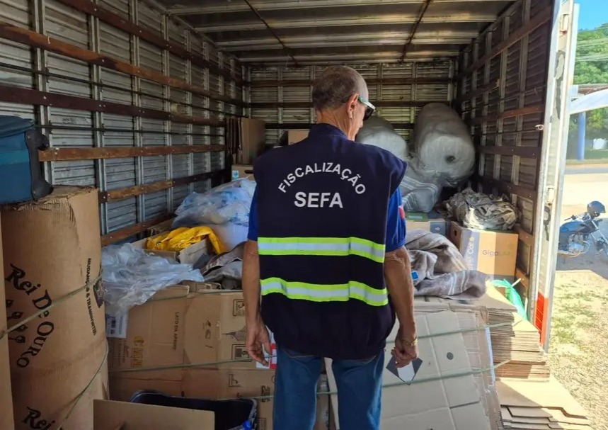 Sefa apreende material elétrico em São Geraldo do Araguaia