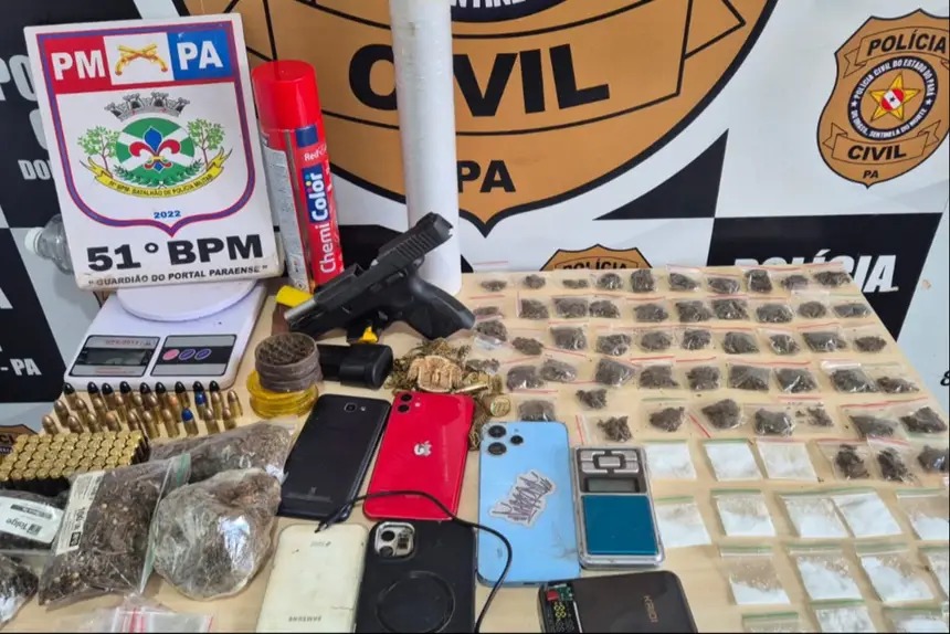 PC e PM prendem suspeito de envolvimento em organização criminosa em Dom Eliseu