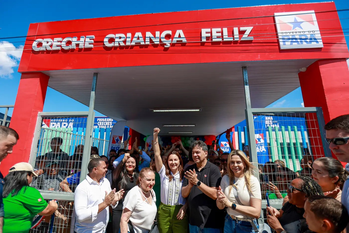 Governadora Hana Ghassan entrega creche e benefícios do “Bora Estudar” no Marajó