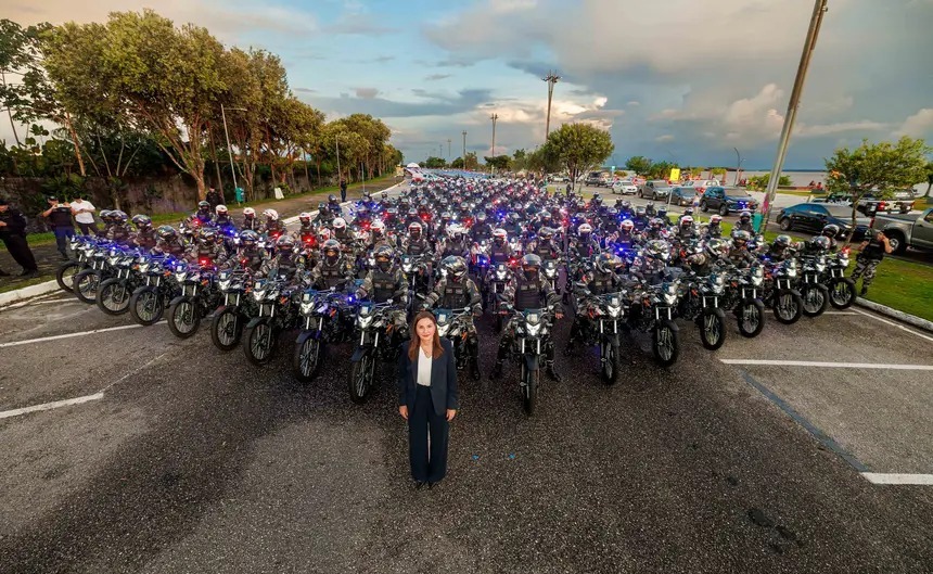 Hana Ghassan renova frota de veículos e entrega 6 mil novos coletes à Polícia Militar