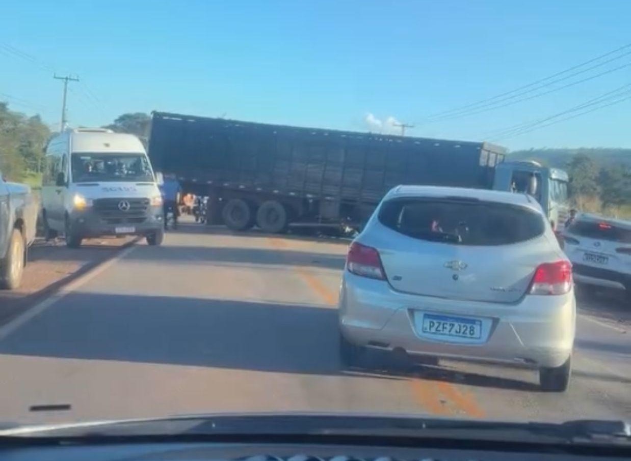 Motociclista é socorrido em estado grave após acidente na rodovia PA-160 no sudeste do Pará