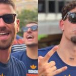Espanha bi: atacante pede beijo a goleiro durante festa do título mundial e vídeo viraliza