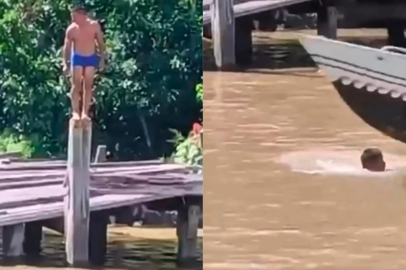Banhista é atingido por lancha durante mergulho em rio no Pará