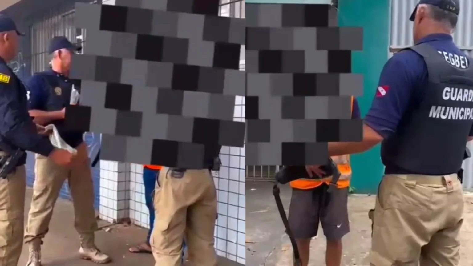 Facas são apreendidas com flanelinhas durante operação contra extorsão a motoristas no Pará