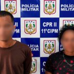Homem e mulher são presos após assalto a pedestre e vítima recupera celular em Rondon do Pará