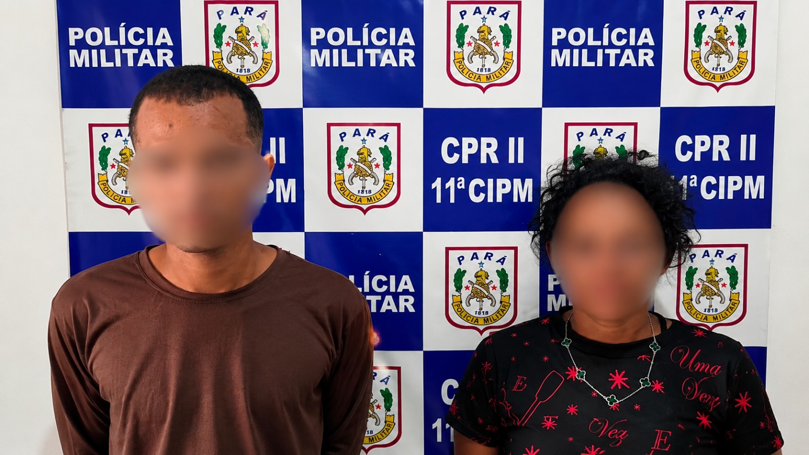 Homem e mulher são presos após assalto a pedestre e vítima recupera celular em Rondon do Pará