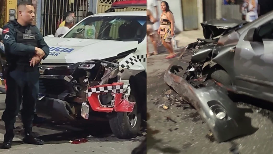 Perseguição policial termina com colisão e prisão de suspeitos no Pará
