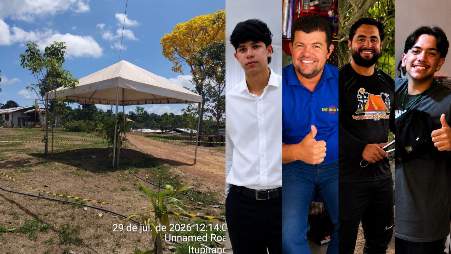 Polícia investiga tragédia com quatro mortos em Itupiranga; imagens mostram rede de alta tensão sobre tenda do acampamento