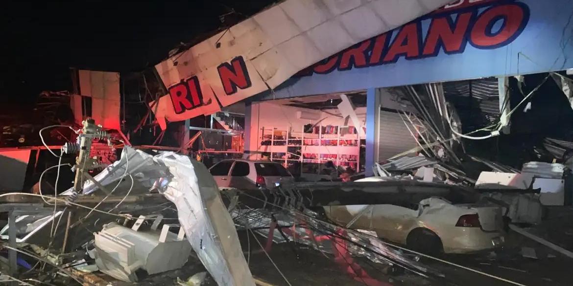 Defesa Civil confirma uma morte e cinco feridos após ciclone-bomba