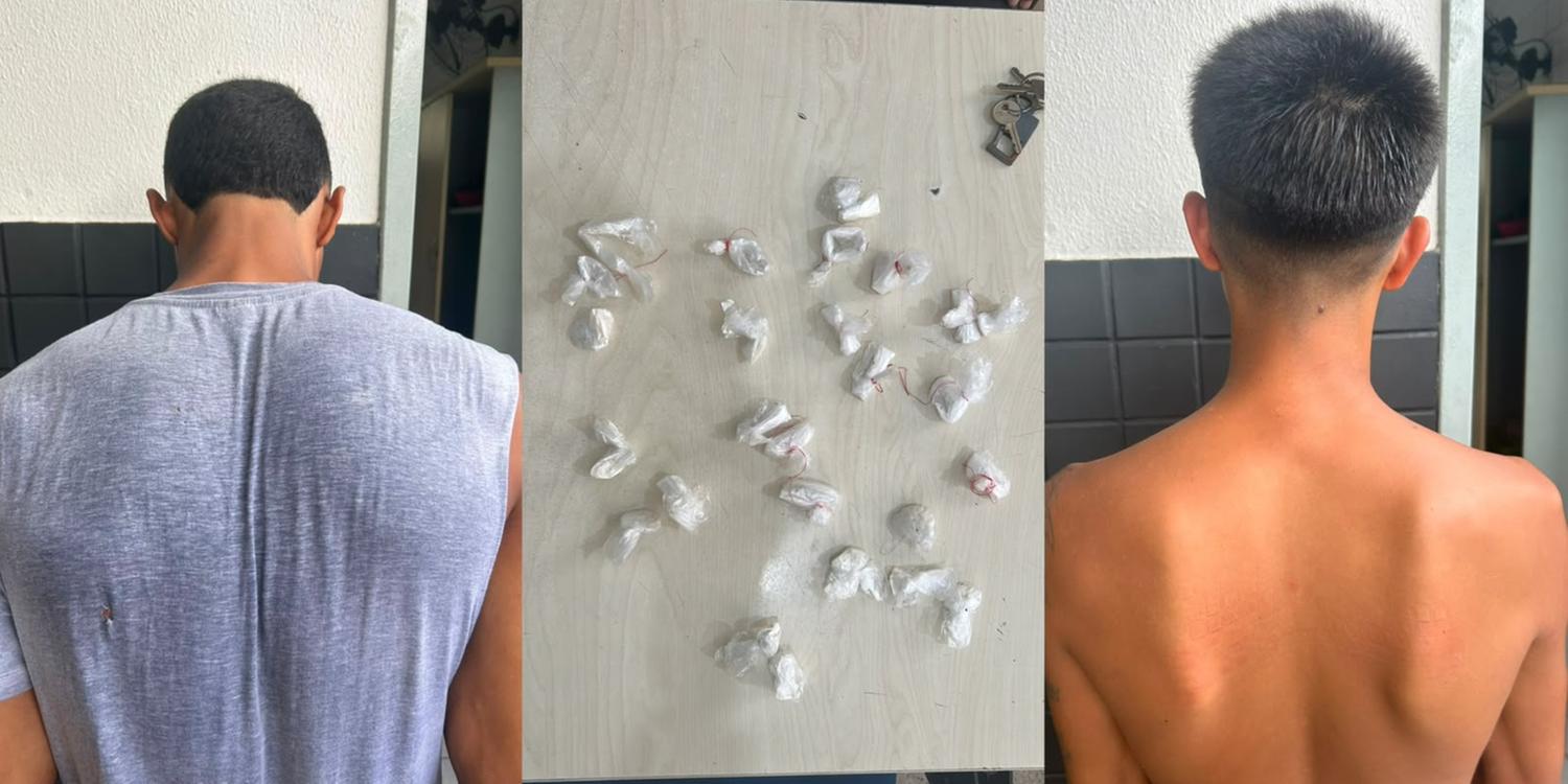 PM prende dupla após encontrar papelotes de cocaína em Icoaraci