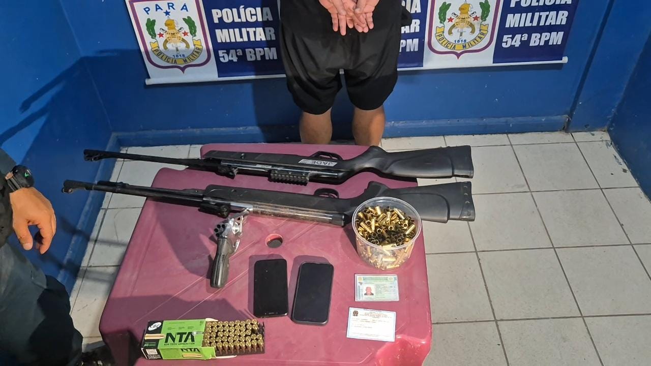Homem é preso suspeito de atirar contra policiais militares durante ocorrência no Pará