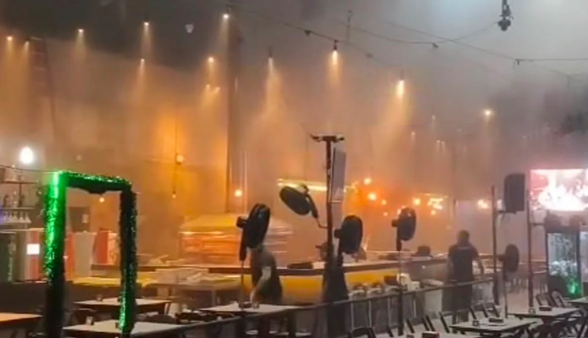 Curto-circuito provoca incêndio em restaurante no Pará