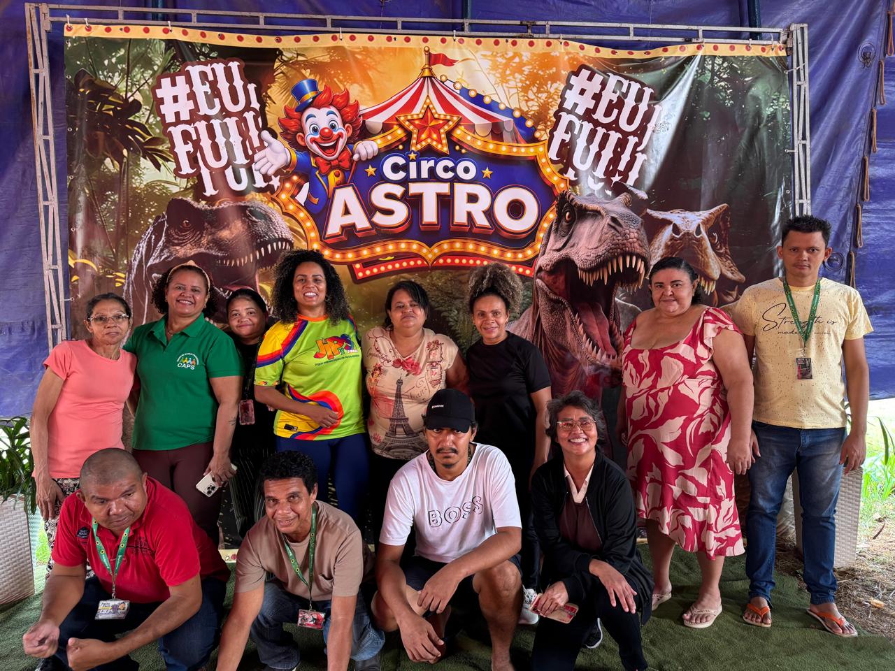 Pacientes atendidos pelo CAPS II participam de atividade terapêutica no Circo Astro, em Parauapebas