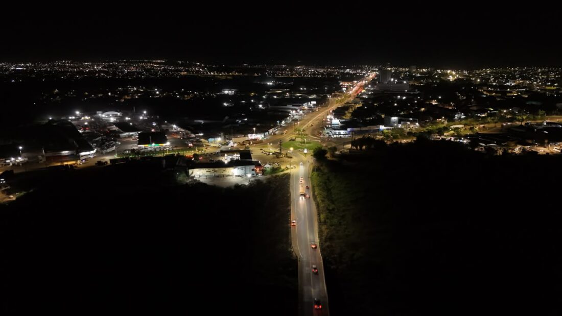 Prefeitura de Marabá amplia iluminação de LED entre a Rotatória do KM-06 e o Cidade Jardim