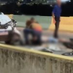 Acidente entre carro e motocicleta é registrado na ponte do Rio Itacaiúnas, em Marabá