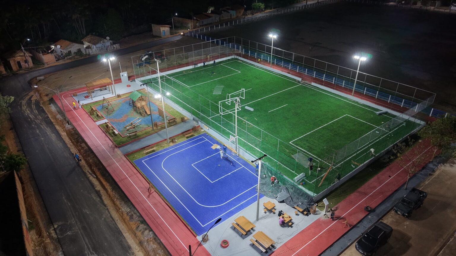 Prefeitura de Itupiranga prepara entrega do primeiro complexo esportivo do município