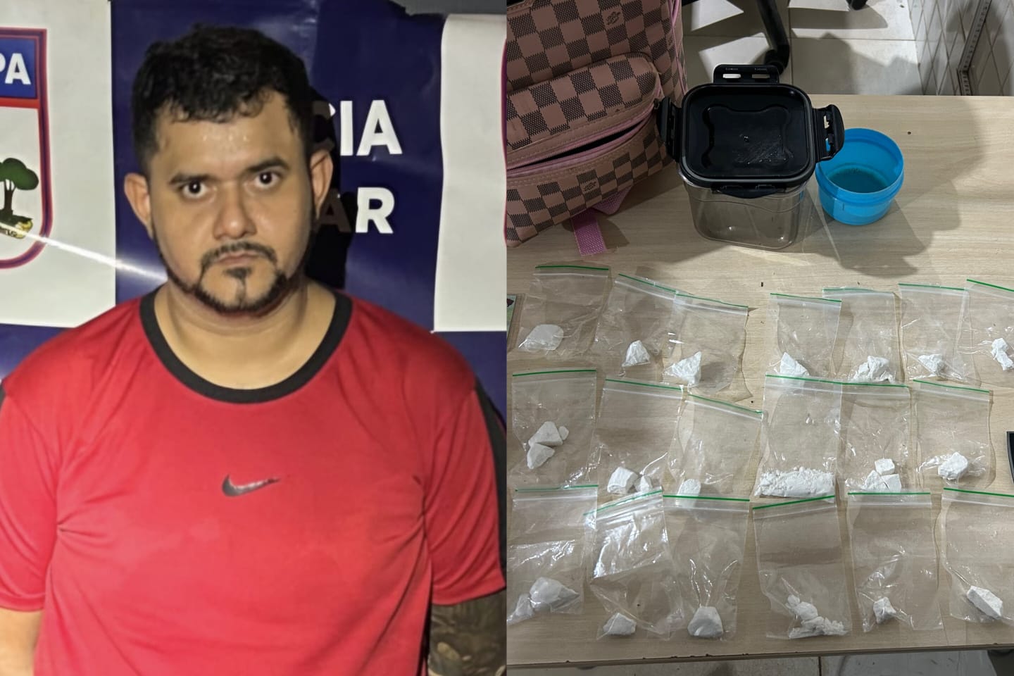Foragido da Justiça é preso com drogas durante ação da Polícia Militar em Marabá