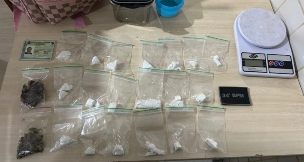 Foragido da Justiça é preso com drogas após perseguição em Marabá