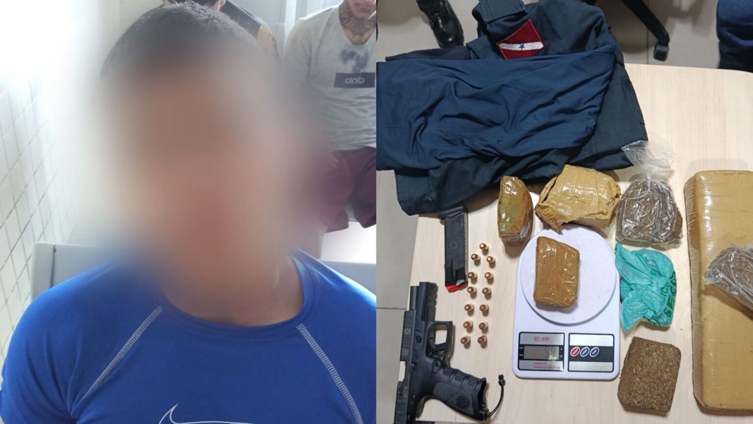 PM com menos de um ano na corporação é preso com drogas e arma no Pará
