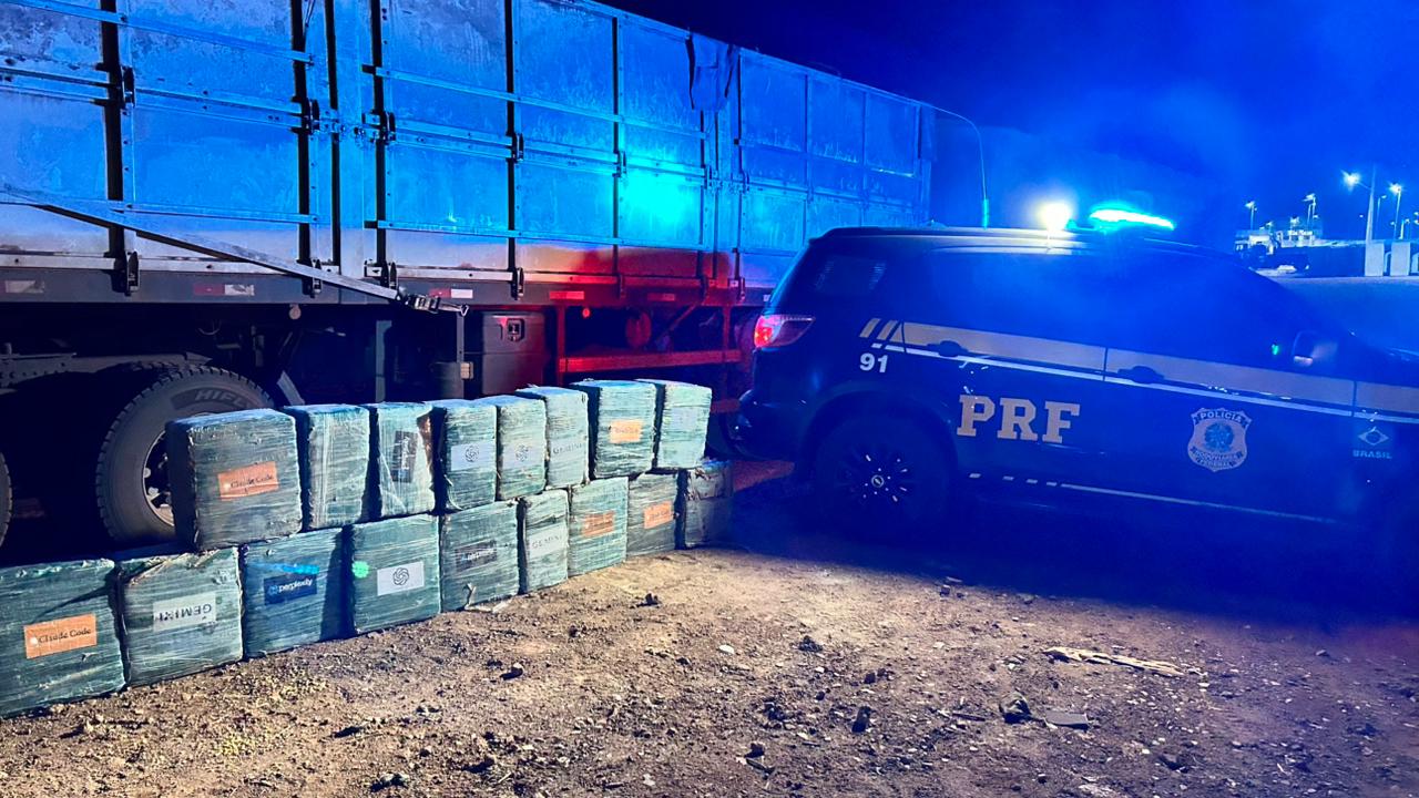 Mais de 500 quilos de cocaína são encontrados sob carga de milho em Xinguara