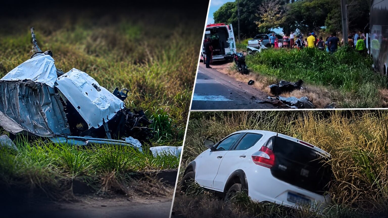 Acidente entre ônibus e carro deixa possível vítima fatal na BR-155 entre Marabá e Eldorado