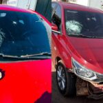 Motociclista atira pedra e destrói para-brisa de carro em Marabá