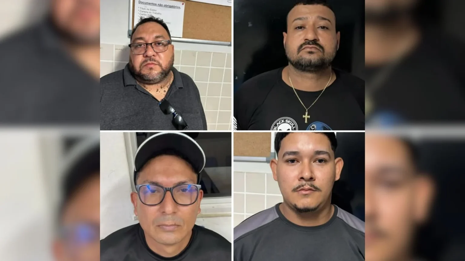 Quatro suspeitos são detidos com simulacros, balaclava e distintivos no Pará