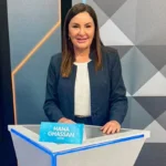Em festa, apoiadores carregam Hana Ghassan após debate às vésperas do 1º turno