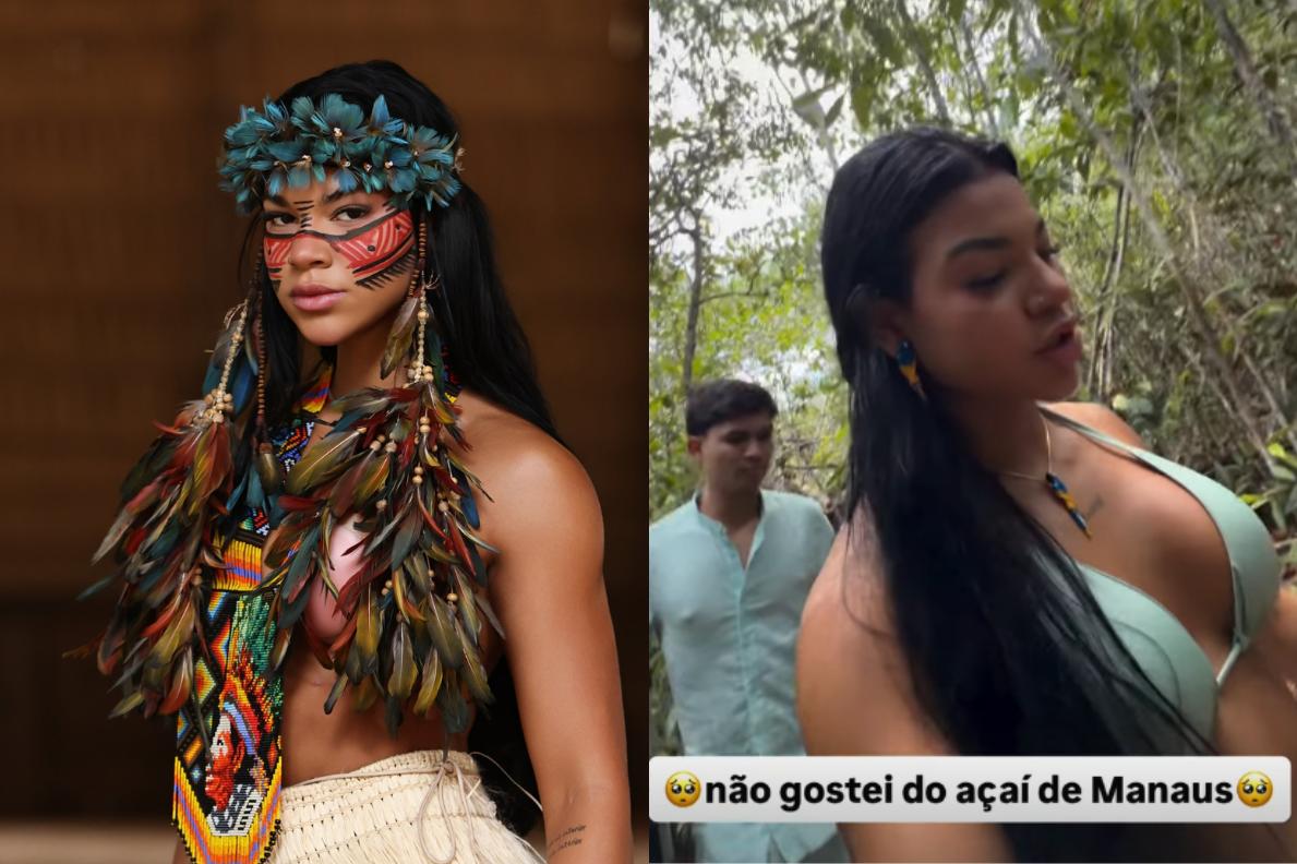 Lia Mendonça diz que açaí de Manaus é caro e tem gosto de ‘barro velho’