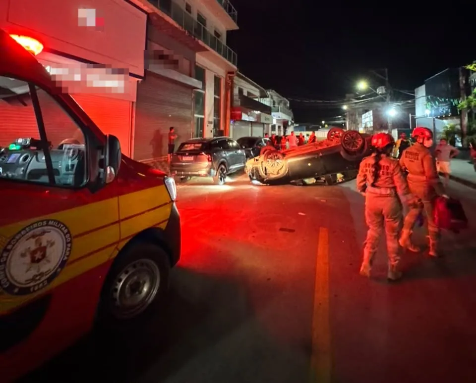 Terceiro capotamento em menos de 24 horas envolve motorista embriagado em Altamira