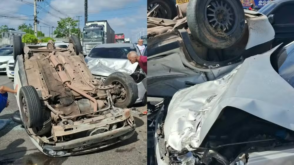Carro capota e deixa uma pessoa morta na BR-316 no Pará